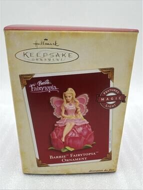 2005 Hallmark Keepsake Ornament Barbie Fairytopia Magic Light Up New Elina